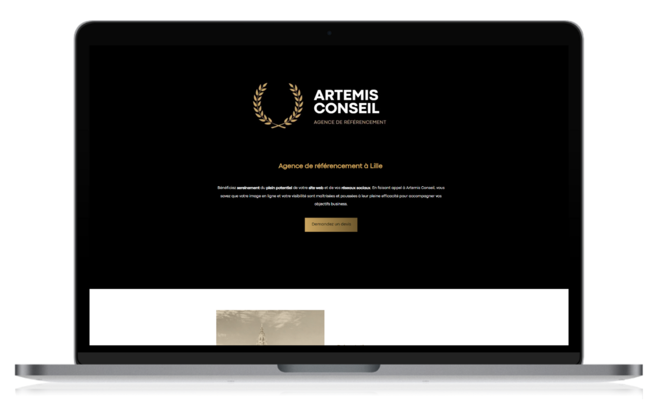 création de site web à Lille Artemis Conseil